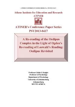ATINER CONFERENCE PAPER SERIES No: