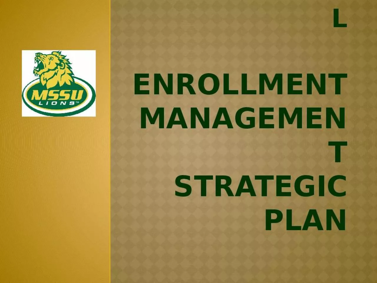 PPT-International Enrollment Management Strategic Plan