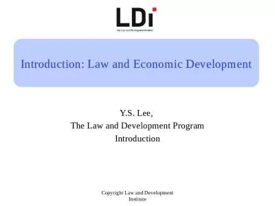 Introduction: Law and Economic Development