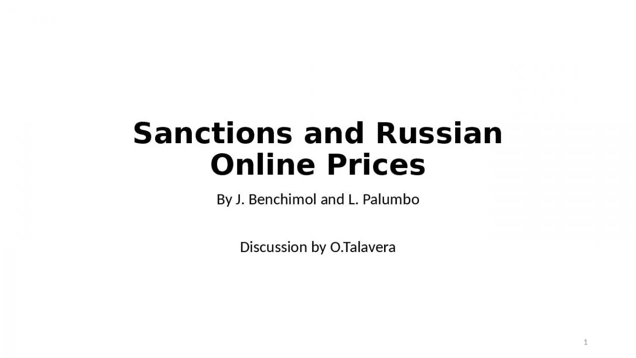 PPT-Sanctions and Russian Online Prices