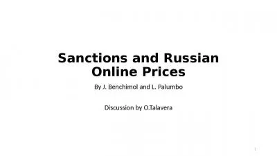 Sanctions and Russian Online Prices