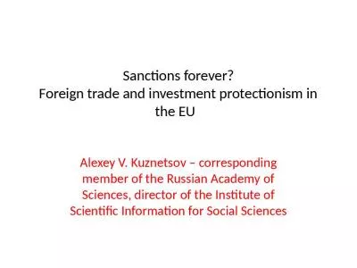 Sanctions forever? Foreign trade and investment protectionism in the EU