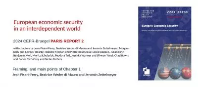 European economic security in an interdependent world