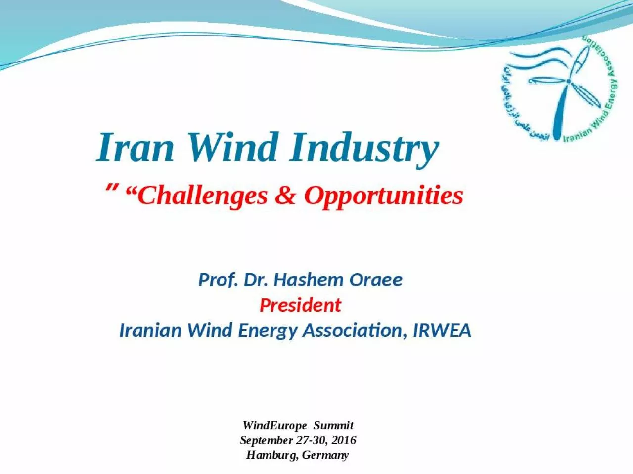 PPT-Iran Wind Industry Challenges & Opportunities