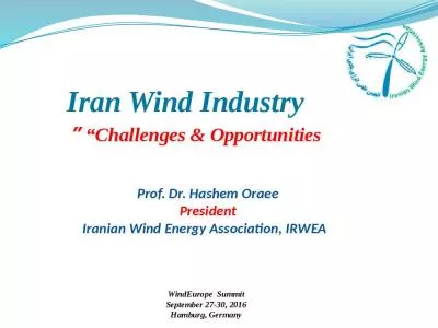 Iran Wind Industry   Challenges & Opportunities