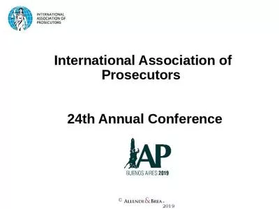 International Association of Prosecutors   24th Annual Conference