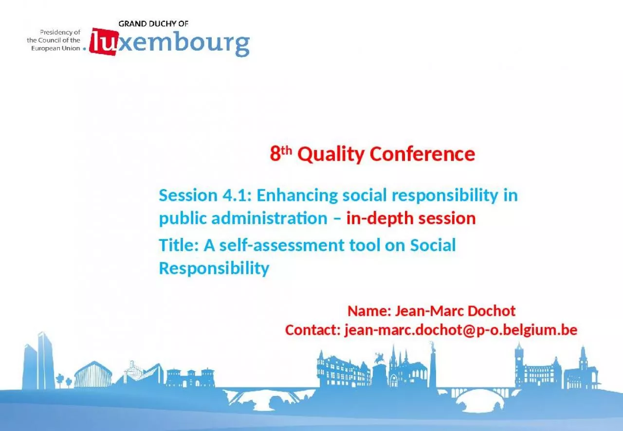 PPT-8th Quality Conference