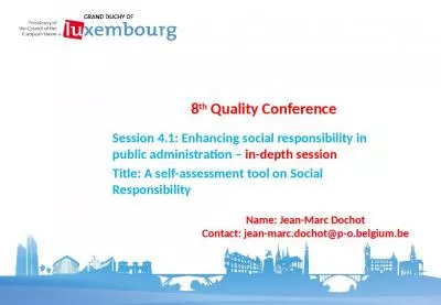 8th Quality Conference