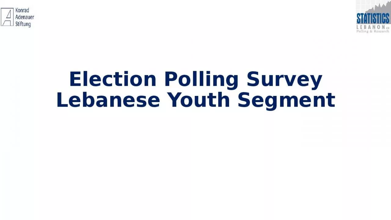 PPT-Election Polling Survey Lebanese Youth Segment