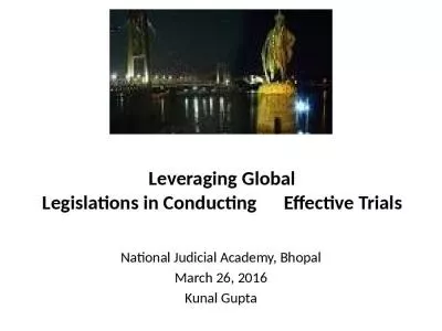 Leveraging Global Legislations in Conducting      Effective Trials