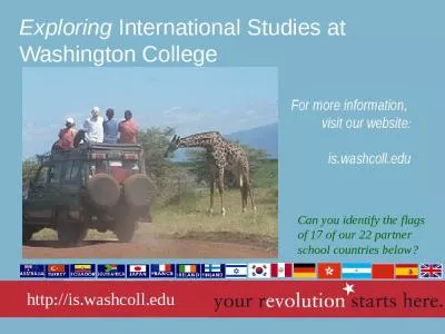 Exploring International Studies at Washington College