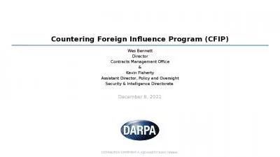 Countering Foreign Influence Program (CFIP)