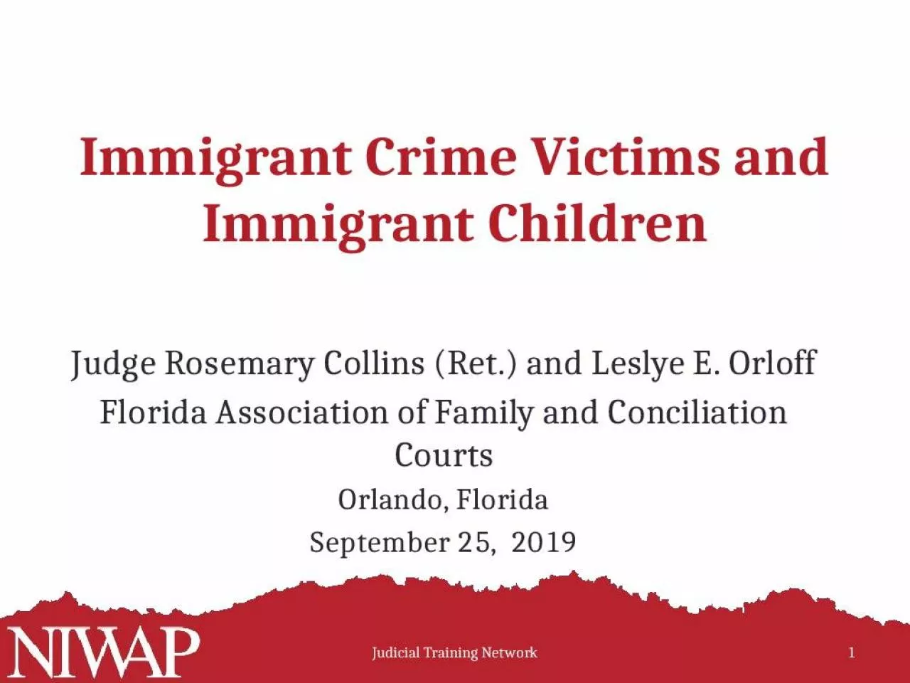 PPT-Immigrant Crime Victims and Immigrant Children