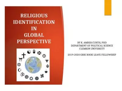 RELIGIOUS IDENTIFICATION IN GLOBAL PERSPECTIVE