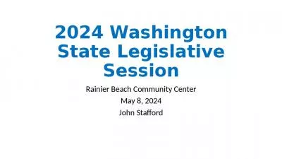 2024 Washington State Legislative Session