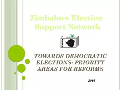 Zimbabwe Election  Support Network