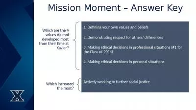 Mission Moment   Answer Key