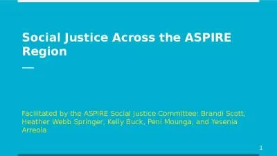 Social Justice Across the ASPIRE Region