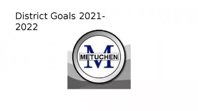 District Goals 2021-2022