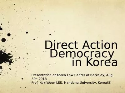 Direct Action Democracy  in Korea