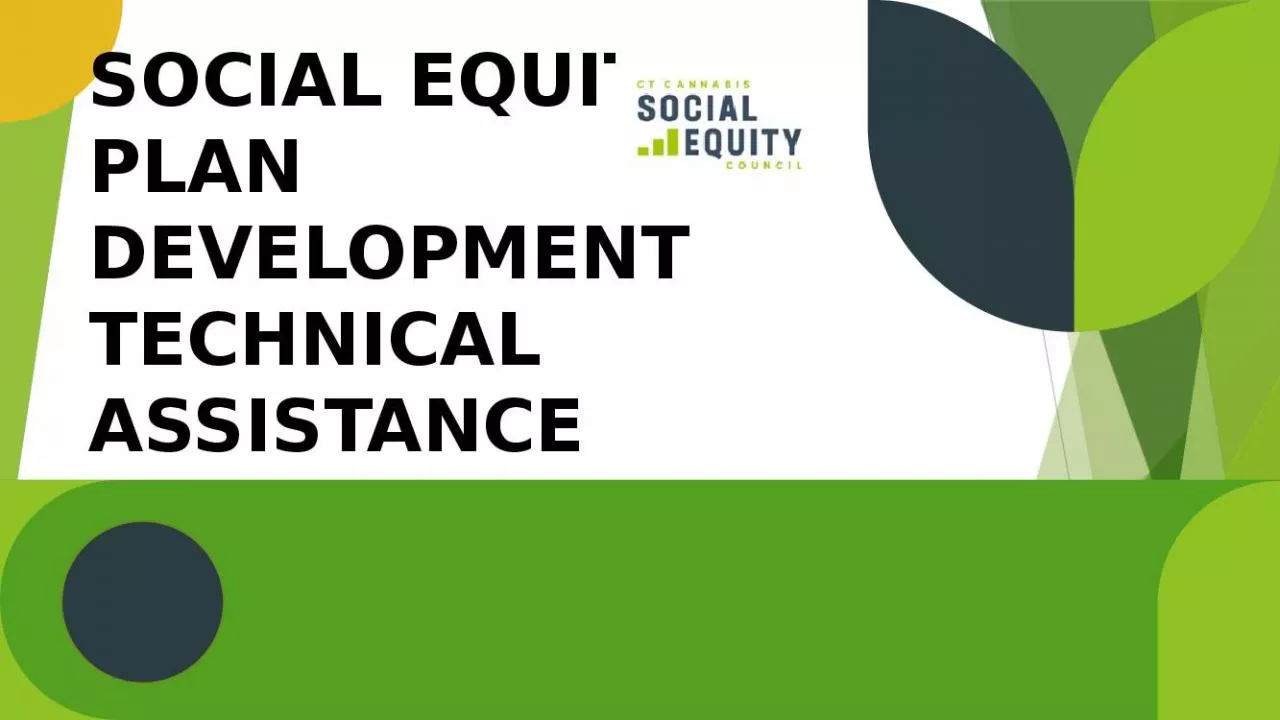 PPT-SOCIAL EQUITY PLAN DEVELOPMENT TECHNICAL ASSISTANCE