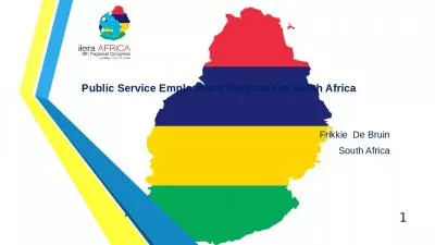 Public Service Employment Relations in South Africa