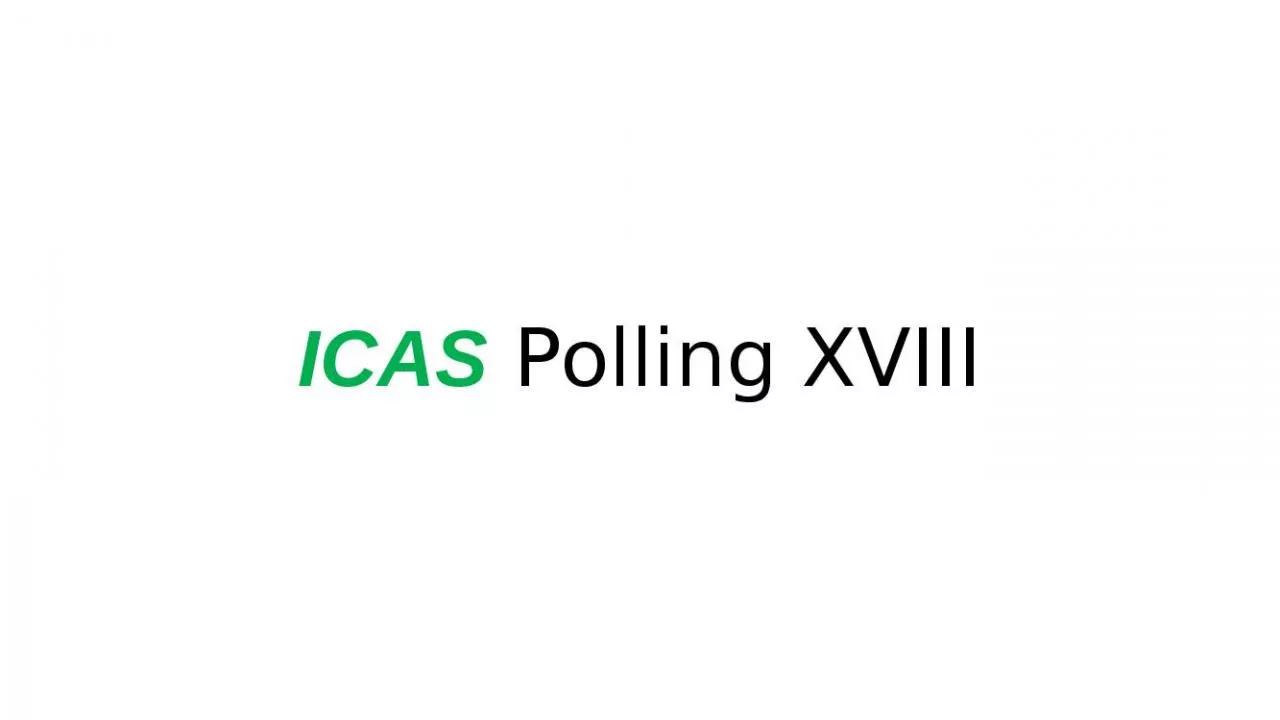 PPT-ICAS Polling XVIII