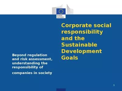 Corporate social responsibility and the Sustainable Development Goals