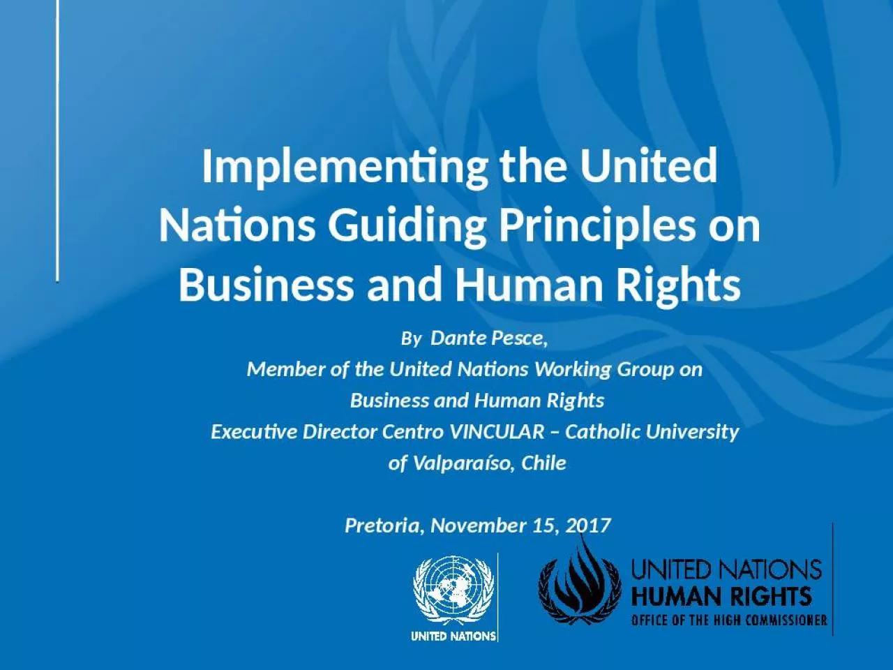 PPT-Implementing the United Nations Guiding Principles on Business and Human Rights