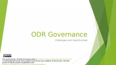 ODR Governance