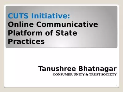 CUTS Initiative:  Online Communicative Platform of State Practices