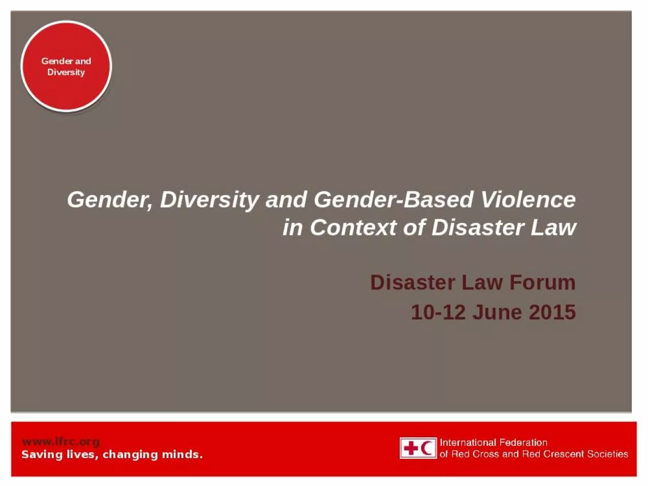 PPT-Gender, Diversity and Gender-Based Violence in Context of Disaster Law