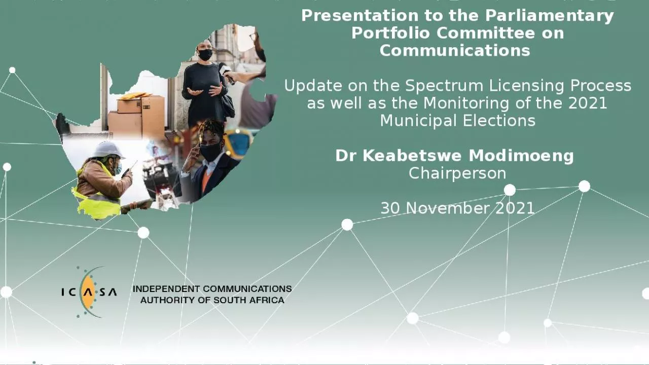 PPT-Presentation to the Parliamentary Portfolio Committee on Communications Update on the