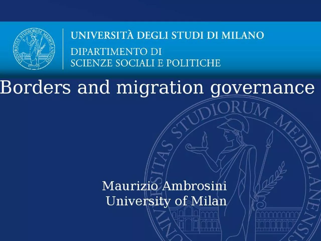 PPT-Maurizio Ambrosini University of Milan