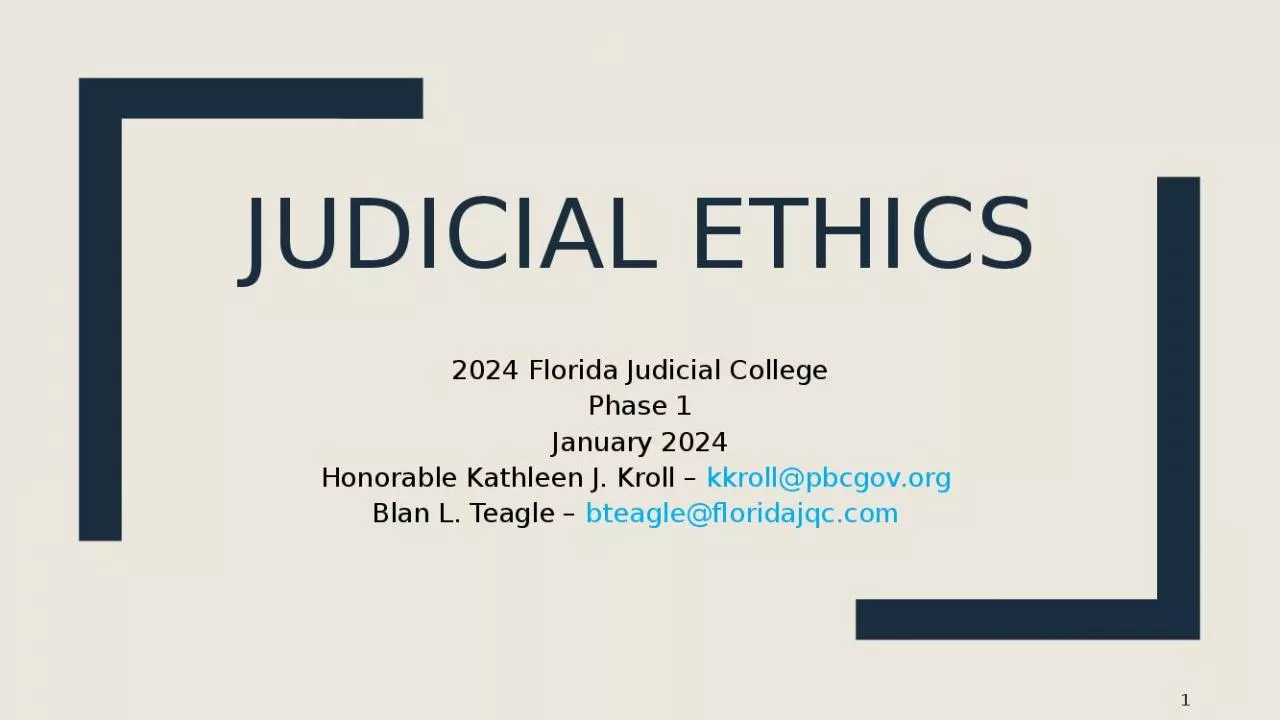 PPT-Judicial Ethics