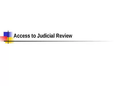 Access to Judicial Review