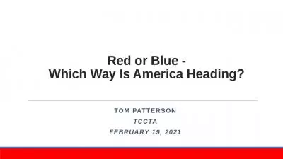 Red or Blue - Which Way Is America Heading?