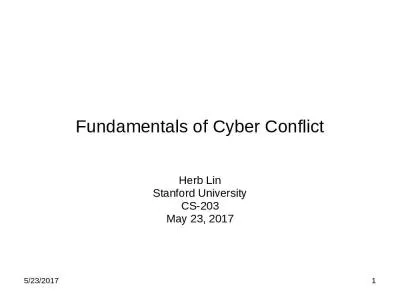 Fundamentals of Cyber Conflict