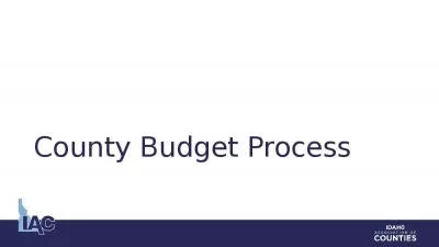 County Budget Process