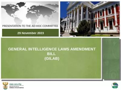 GENERAL INTELLIGENCE LAWS AMENDMENT BILL  (GILAB)