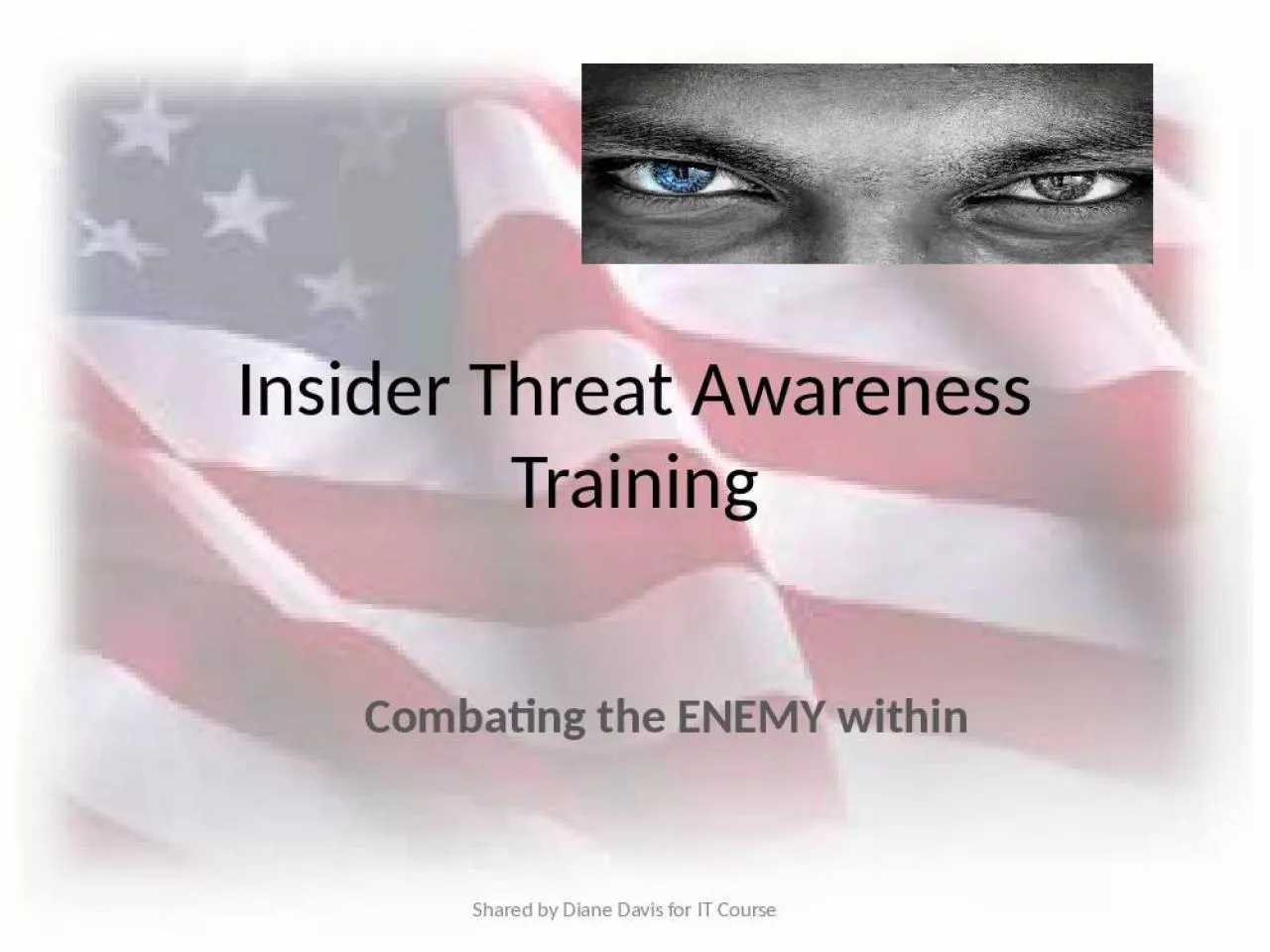 PPT-Insider Threat Awareness Training