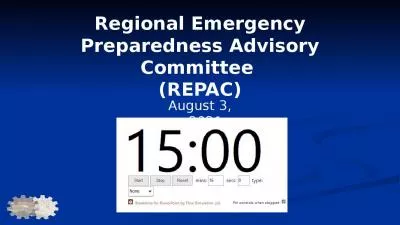 Regional Emergency Preparedness Advisory Committee  (REPAC)