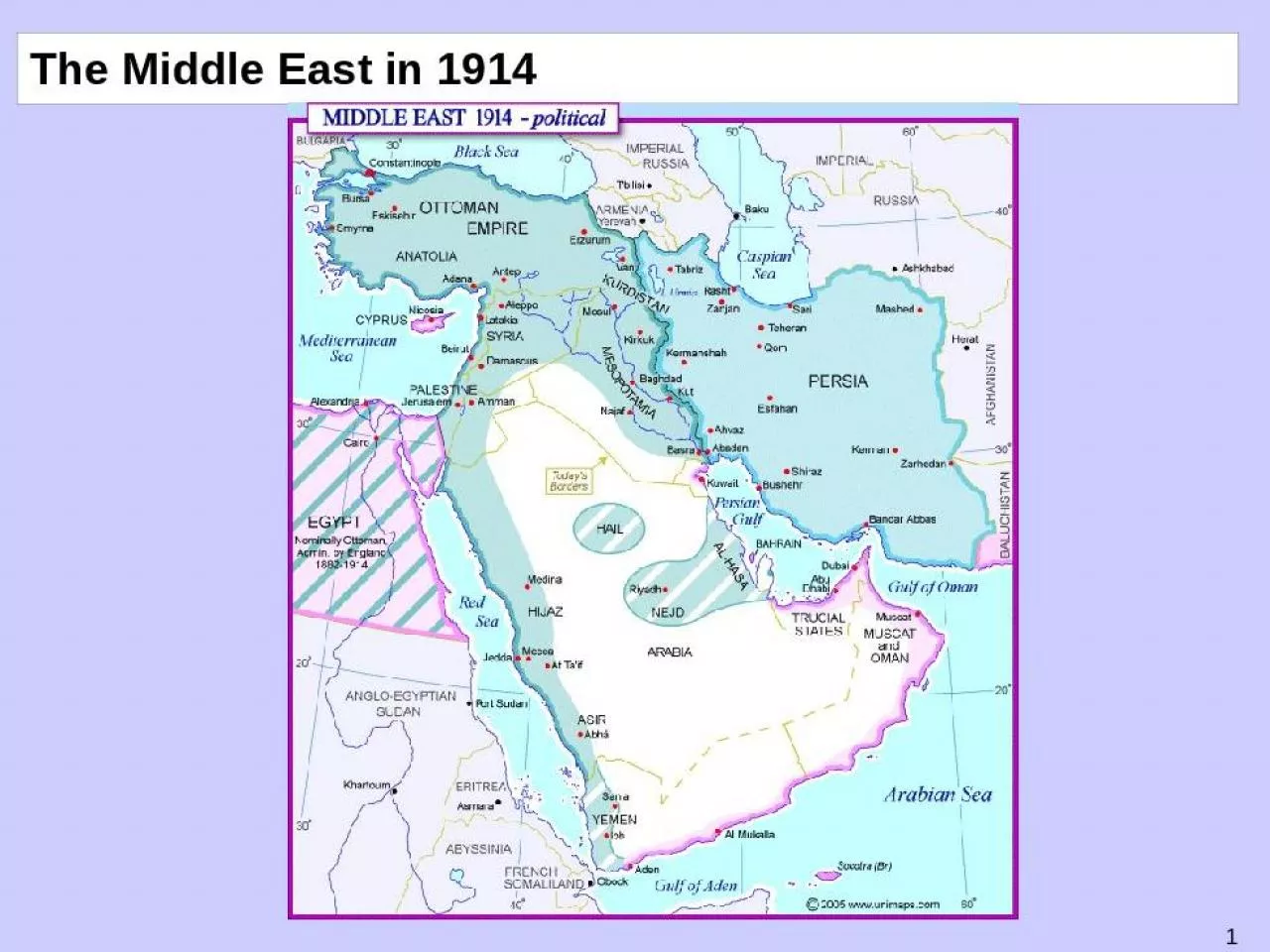 PPT-The Middle East in 1914