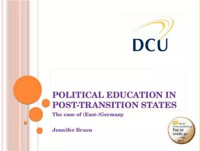 Political education in post-transition states