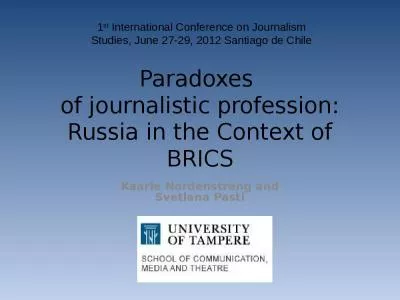 Paradoxes  of journalistic profession: Russia in the Context of BRICS