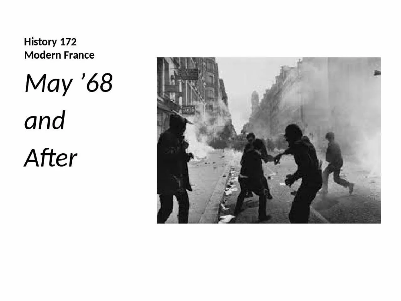 PPT-History 172 Modern France