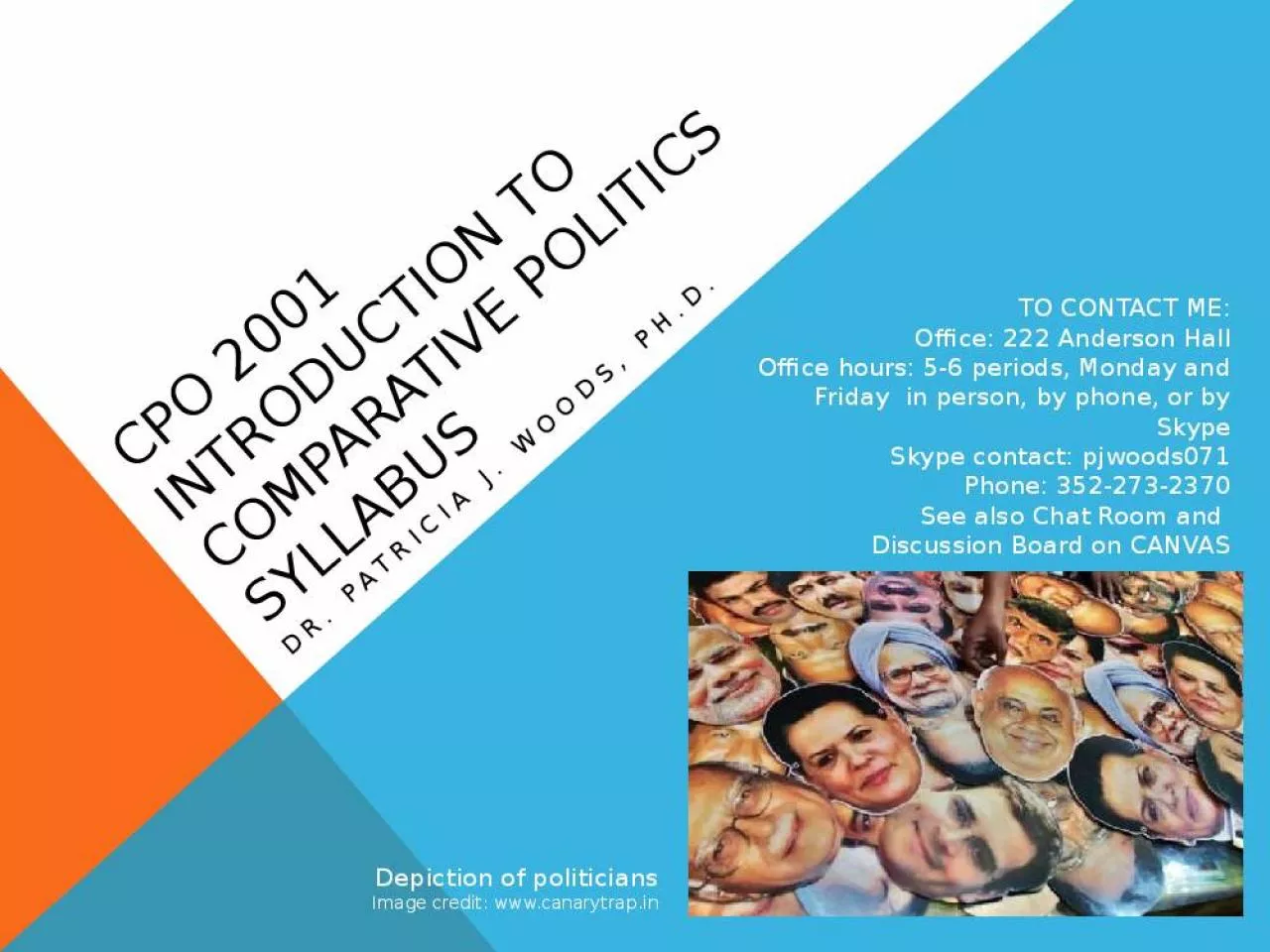 PPT-CPO 2001 Introduction to Comparative Politics Syllabus