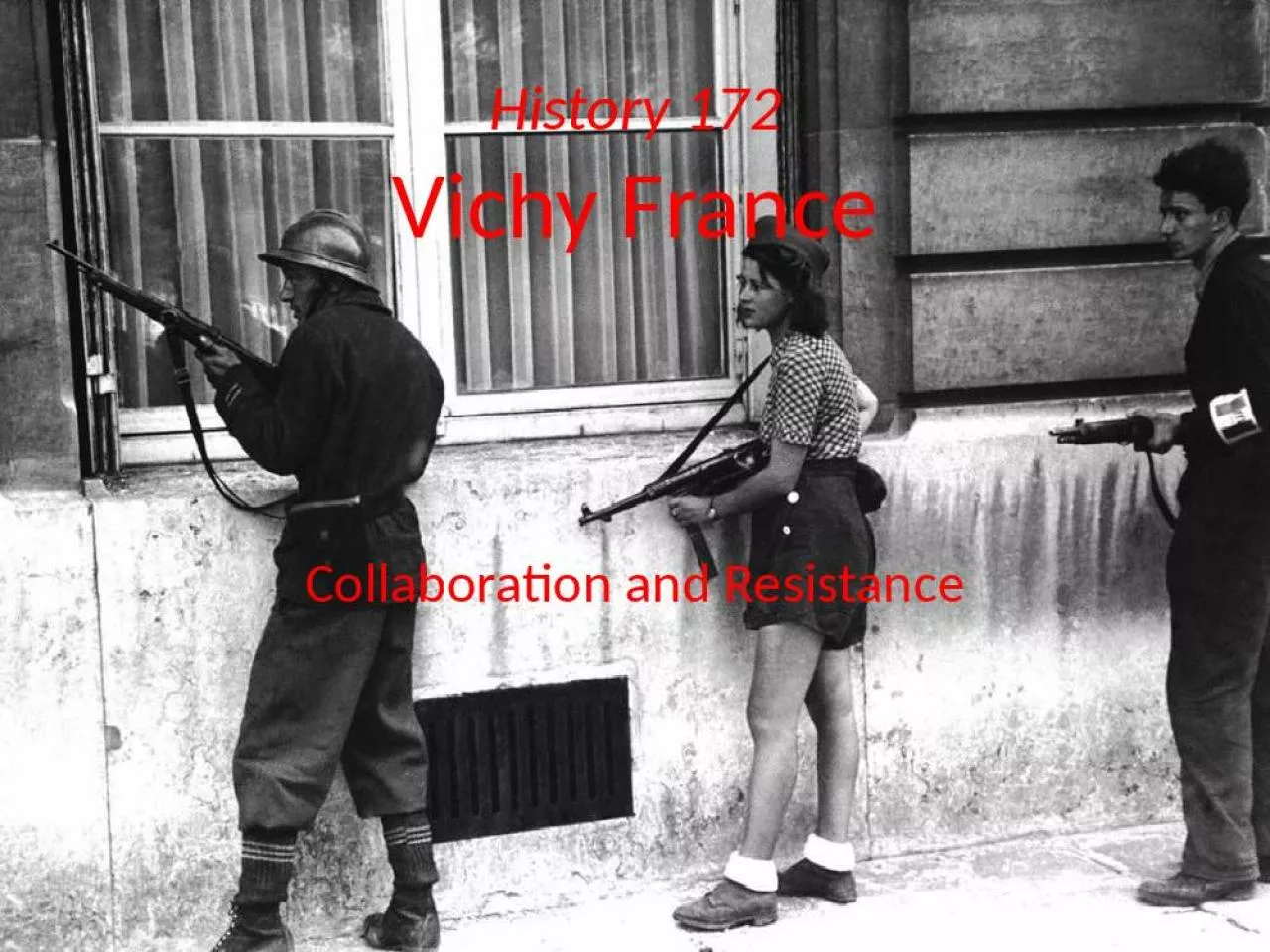 PPT-History 172 Vichy France