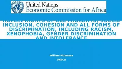 Human rights of all migrants, social inclusion, cohesion and all forms of discrimination,