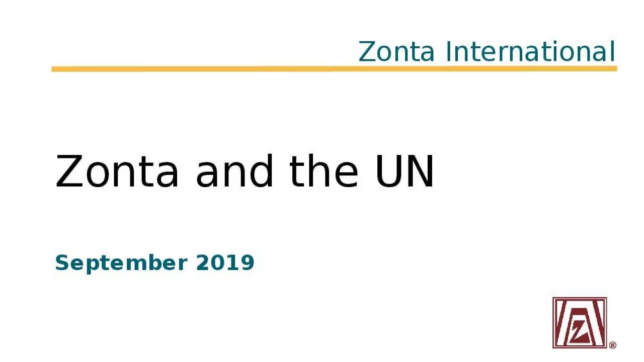 PPT-Zonta and the UN